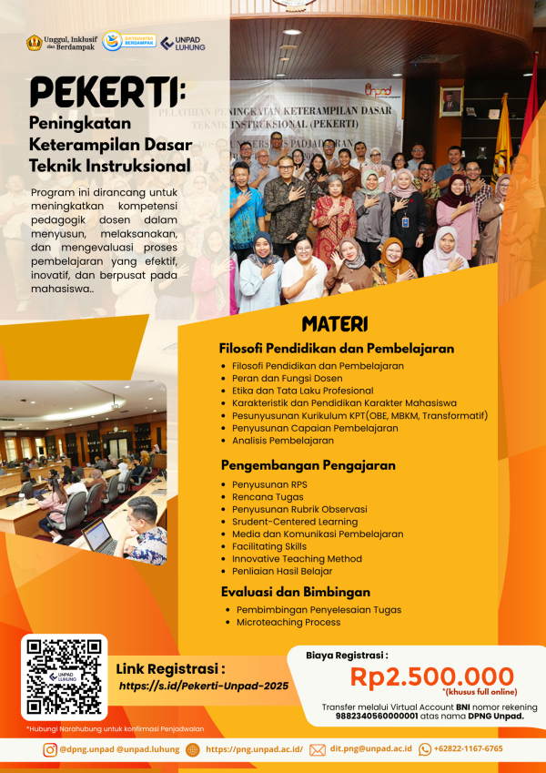 Pekerti : Peningkatan Keterampilan Dasar Teknik Instruksional - Batch 2